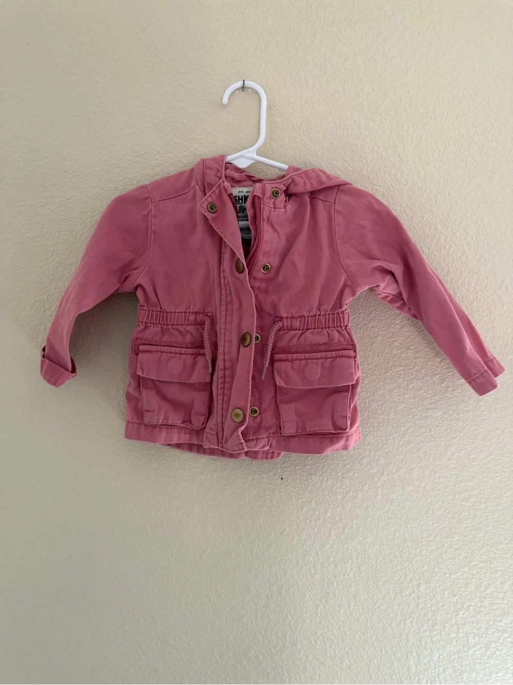 OshKosh B'gosh Pink Hooded Utility Jacket
